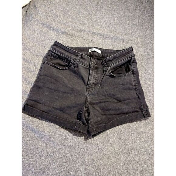 Black Shorts Womens size 11 / 30 So Kohl's - Picture 3 of 10